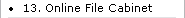 13. Online File Cabinet